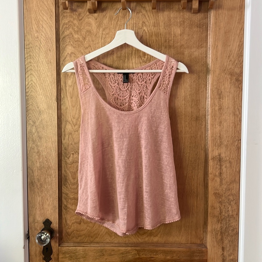 Forever 21 Tank Top with Lace Detailing